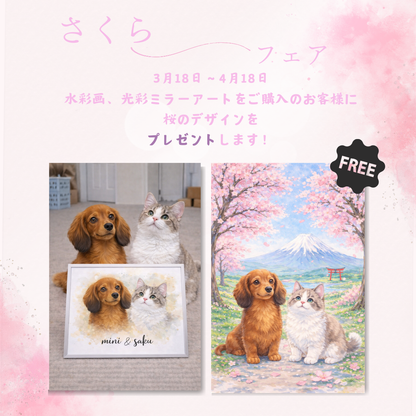 水彩画 　2匹(名)