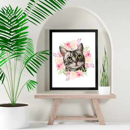 ペット似顔絵 似顔絵オーダー ペット肖像画 おしゃれ 1匹 – KissPaw ペット似顔絵 似顔絵オーダー ペット肖像画 おしゃれ 1匹 – KissPaw