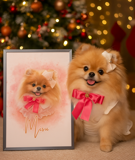 Single Pet Watercolor Portrait